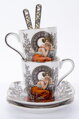 Porcelánový set Expresso Alfons Mucha