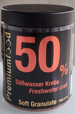 Fresh Water Crab 50% soft granulate 150g