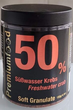 Fresh Water Crab 50% soft granulate 150g