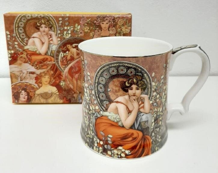 Porcelánový hrnek Alfons Mucha