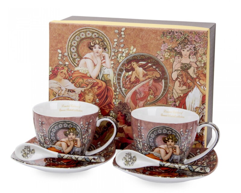 Porcelánový set  Alfons Mucha 