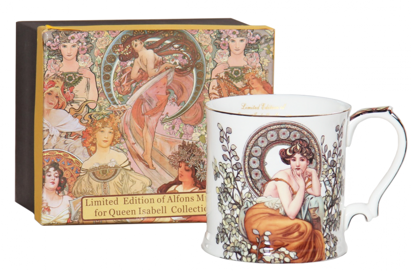 Porcelánový hrnek Alfons Mucha